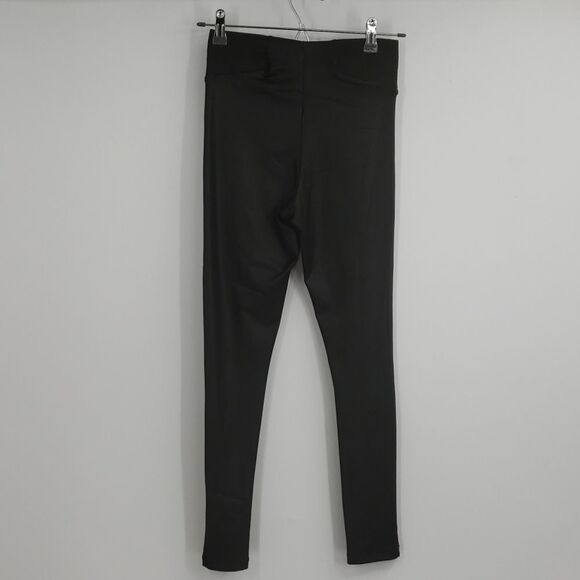 ASOS womens 4 black coated leggings - Picture 2 of 4